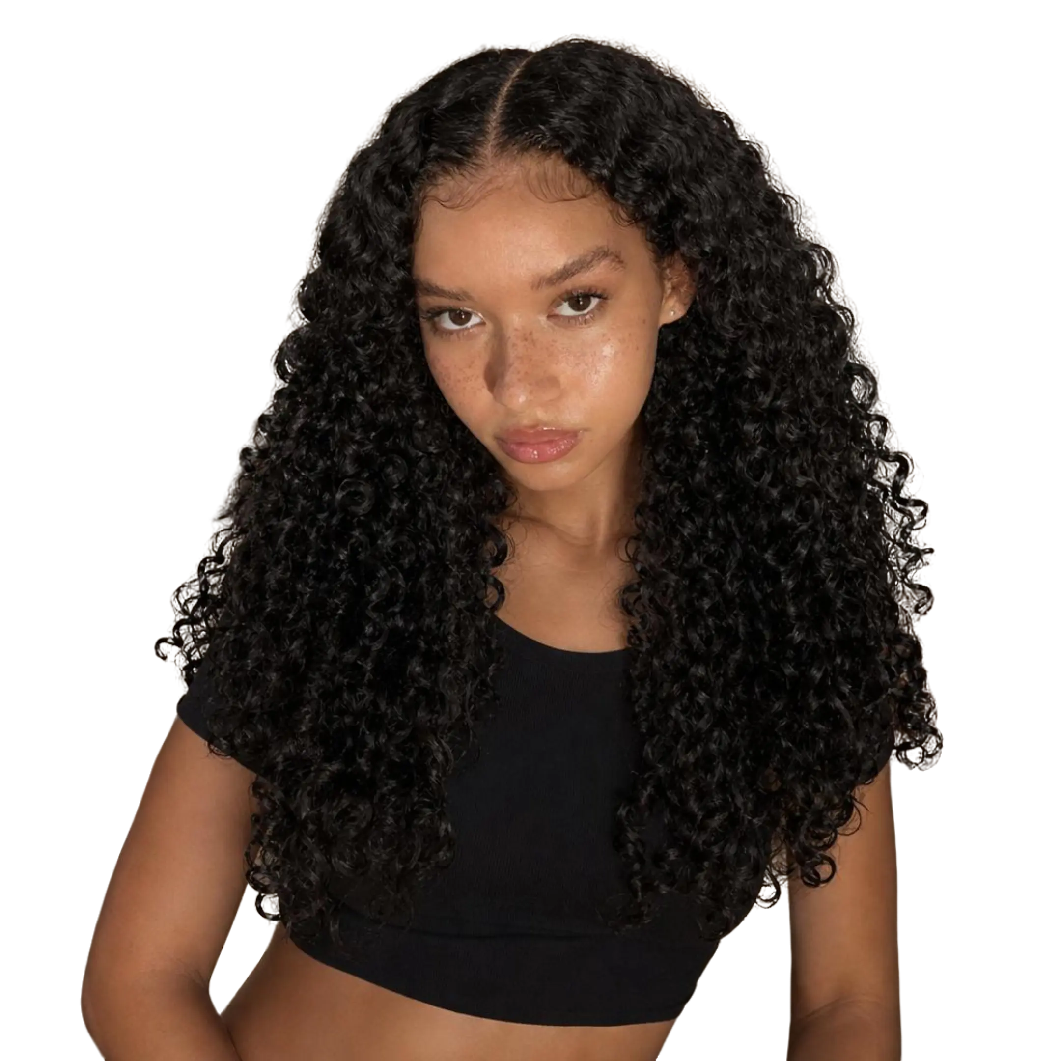 Sherawe 13x4 Burmese Curly HD Lace Frontal Wigs 180% Density Curly Human Hair Wig for Women Natural Black