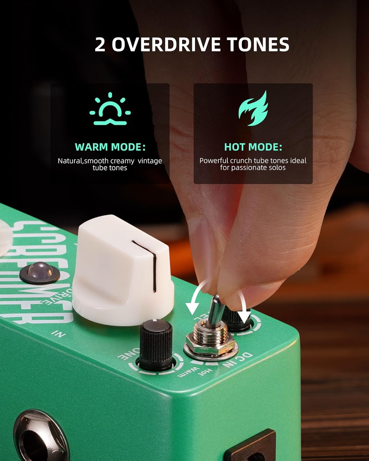 LEKATO Electric Guitar Bass Effect Pedal,Distortion/Pitch Box/Overdrive/Looper/Drummer/Noise Killer/Delay/Compressor Mini Pedal with True Bypass