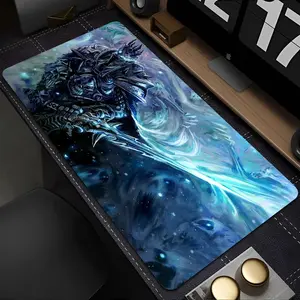 World of Warcraft Lich King Anti-Scratch Gaming Mouse Pad - HD Print Surface, Anti-Slip Rubber Base, Durable Thick Build, XXL Desk Mat for PC Gamer Setups, Anti-Scratch Mouse Pads