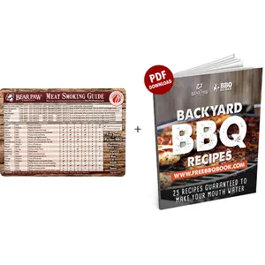 Magnetic Meat Smoking Guide - Wood Grain bbq accessory