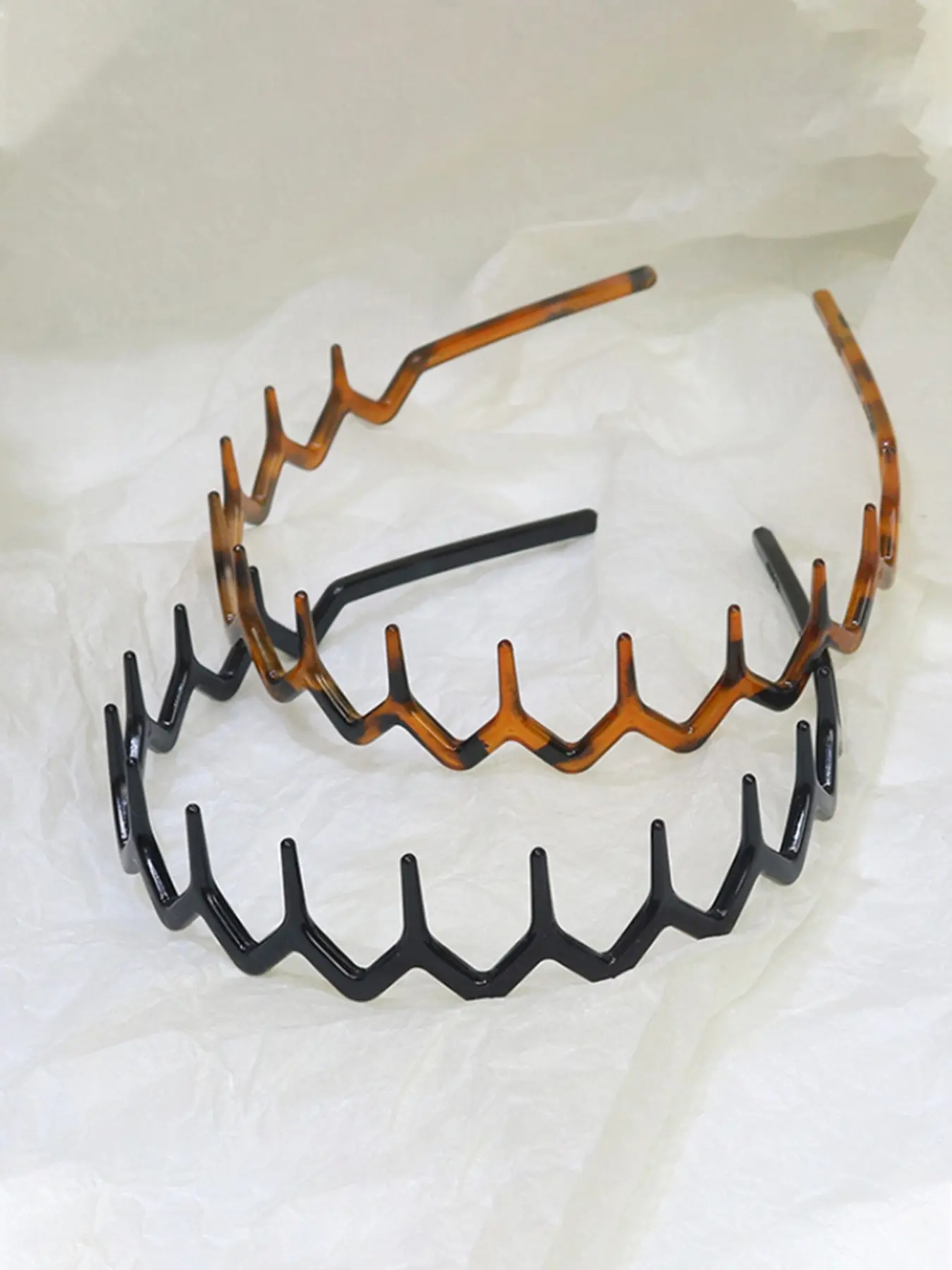 Women's Simple Fashion Wave Teeth Design Hair Clips, Anti-Slip Headbands, Elegant Hair Accessories for Makeup and Daily Use, Durable Hairpins, Flat Hair Clips, Hair Decor, Hair Style Accessory