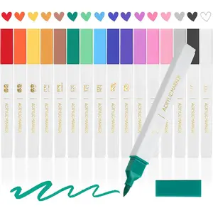 -   Markers, 16 count,  Color, Brush Tip Set