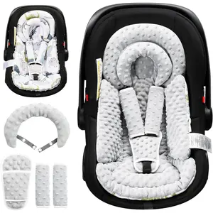 Infant Car Seat Insert with Removable Cushion  Baby Preemie Newborn Infant, Reversible carseat Insert Head Body Support s  Stroller, Baby Swing, Rocker, Bouncer, Bassinet - Grey
