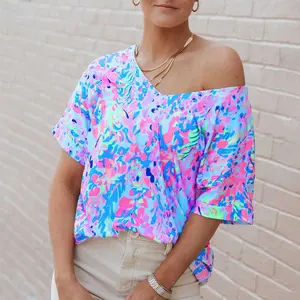 Loose Painted Floral Tee