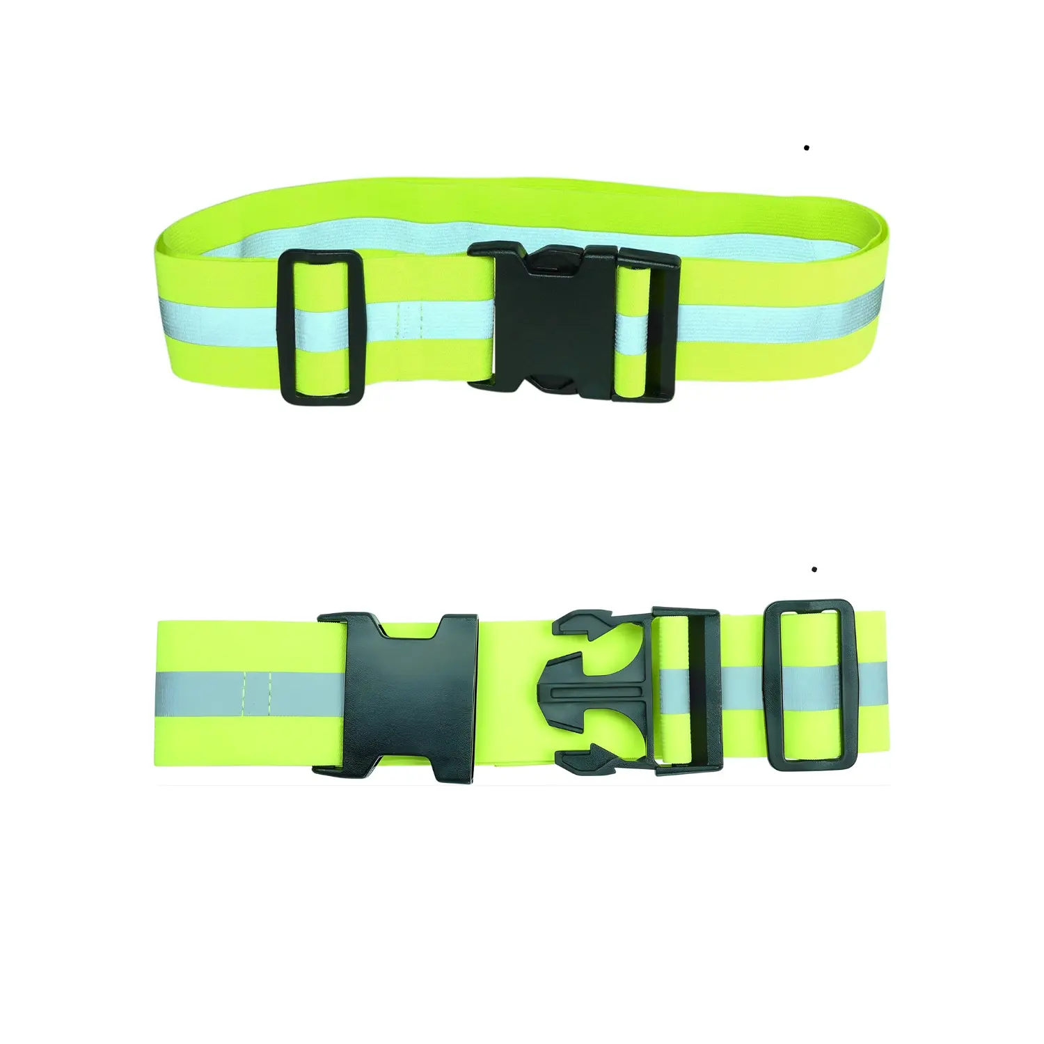 Reflective Elastic Belt or Sash Military Style Glow Belt Adjustable High Visibility Safety Belt for Running Walking Motorcycling
