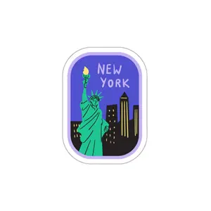 Statue of Liberty Die-Cut Stickers - New York City America USA Decal, Laptop, Water Bottle, Car, Scrapbook