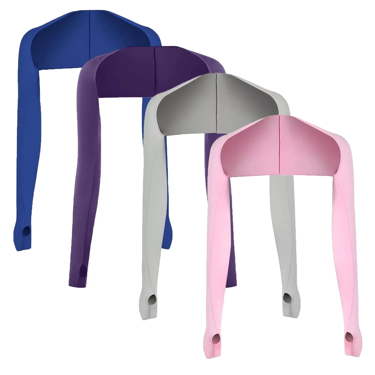 Blue,purple,grey,pink