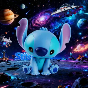 Collectible Figurines  Disney Stitch Officially Licensed Piggy Bank Snow White 3D PVC Coin Bank Figurine Money Box Home Decor Collectible Desktop Organizer Savings Jar 1Pc Disney