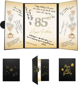 85th Birthday Decorations for Men Women, Creative 85th Birthday Guest Book Alternative, 85th Birthday Signature Book Poster 18 x 12 inch, Great 85 Birthday Gifts