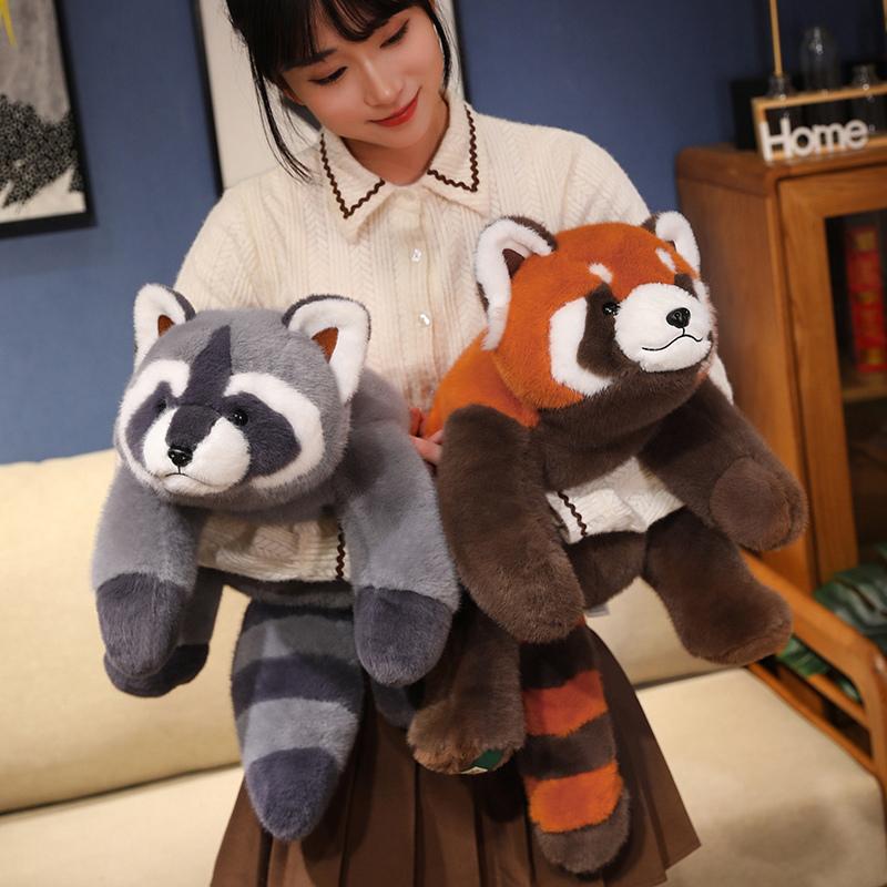 Panda Plush Comfort Soft Animal Plush Raccoon Fox Bear Floor Cushion Birthday Gifts Soft Pillow Toys for Girls Gift Room Decor