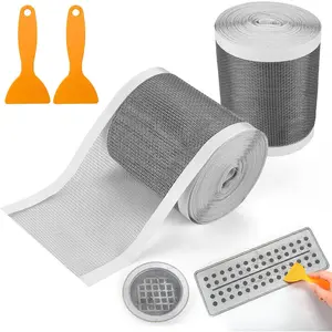 2 Pack Disposable Shower Drain Hair Catcher with , Self-Adhesive Floor Drain Covers Stickers for Linear Shower Drain Bathroom  Kitchen, 4 Inch /4.7 Inch x 33 ft