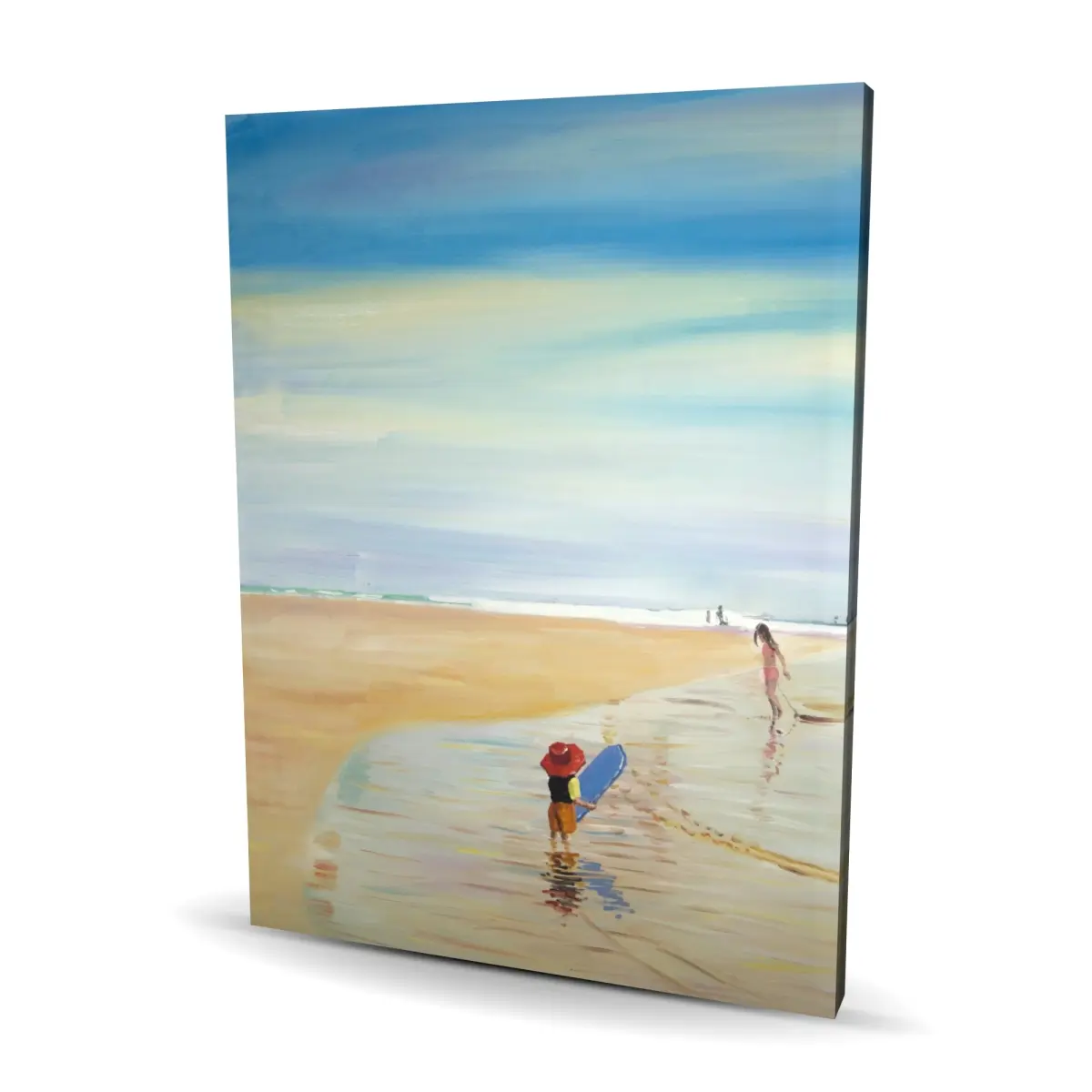 Begin Home Decor C1RC36481MAY9Q 36 x 48 in. Children At the Beach Canvas - Fun Art for Kids Room Decor