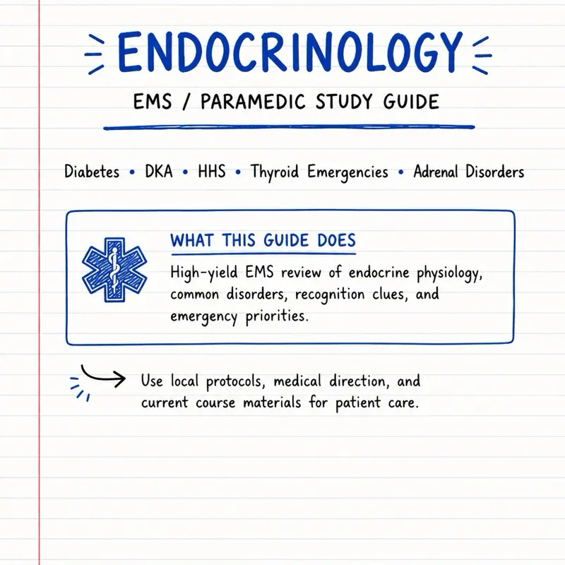 ENDOCRINOLOGY Study Guide for EMTs Paramedic Students