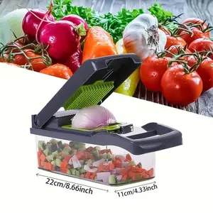 16 in 1 Multifunctional Vegetable Chopper Handle Food Grate Food Chopper Vegetable Slicer Dicer Cut Kitchen Items cocina