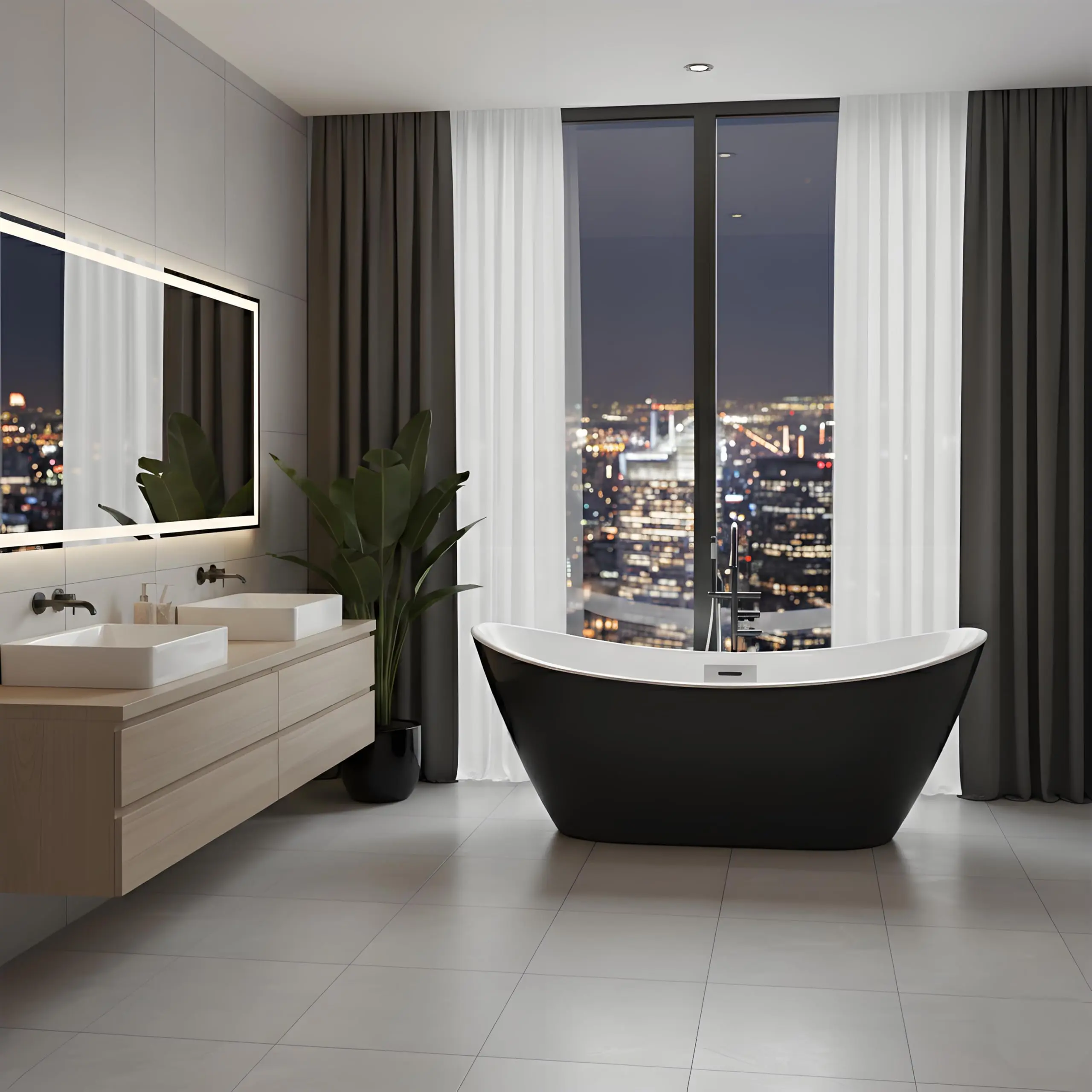 Garvee Freestanding Bathtubs 67 Inch Acrylic Soaking Tub, Modern Free Standing Bathtub with Integrated Overflow, Deep Ergonomic Design for Spa-Like Relaxation