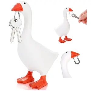 Charming Resin Duck Statue, Fun Desk Decoration for Home or Office, Quirky Small Duck Sculpture, Suitable for Various Room Types, Funny Home Decor, Bird Decor