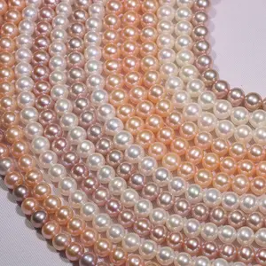 Number 6 freshwaterpearl necklace 7-8mm S925