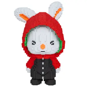 【Bunny Red Hood】New Arrivals-Multi color compressed link small building block series