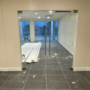 Glass doors interior renovation