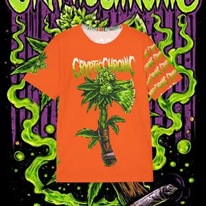 Hallow Orange Happy Hacking -  Sports Jersey - Cryptic Chronic Collection - Ganja Gardian - DTB - Stoner