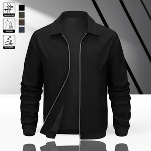 Zip Up Jacket for Men, Lightweight Hooded Windbreaker for Spring Black  windbreaker jacket