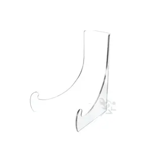 4.5" Clear Acrylic Shallow Bowl Display Stand for 5" - 7" Bowls