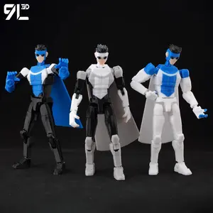 9L3D Printed Indomitable Hero Tech Jacker Lucky13 Multi-Jointed Articulating Action Figure Set, Dummy13 Collectible Game Model Toy T13, Birthday Present for Enthusiasts, Articulating Figures