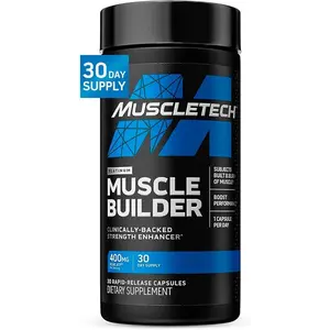 Nitric Oxide Supplements – Muscle Builder & Performance Booster with 400mg Peak ATP for Enhanced Strength and Muscle Gain (30 Capsules)