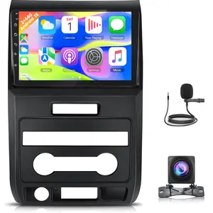 Car Stereo for Ford F150 2009-2012, Wireless CarPlay & Android Auto Car Radio Touch screen, 9" Android 15 Car head unit, Steering wheel controls,  Bluetooth, GPS Navigation, Backup cameraackup camera