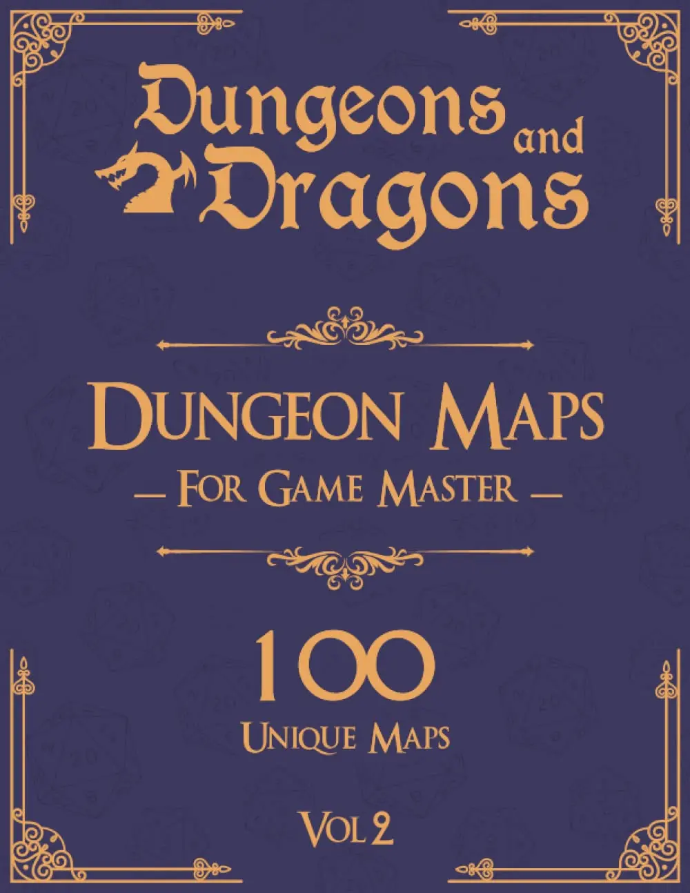 Dungeons and Dragons Dungeon Masters TTRPG Book Vol 2 - Independent Guide with 100 Unique Maps, Detailed Background Stories