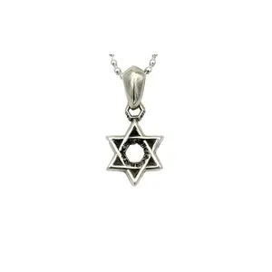 Star of David pendant with ball chain 30inch "Silver" CHRM0500