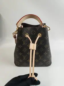 Pre-owned Louis Vuitton canvas Shoulder Bags Noe BB Monogram Bucket Bag