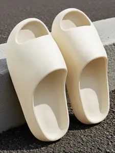 Unisex Solid Color Comfortable Slippers, New Anti-Slip Outdoor Casual Beach Sandals, Eva Material Home Shoes for All Seasons, Soft Non Slip