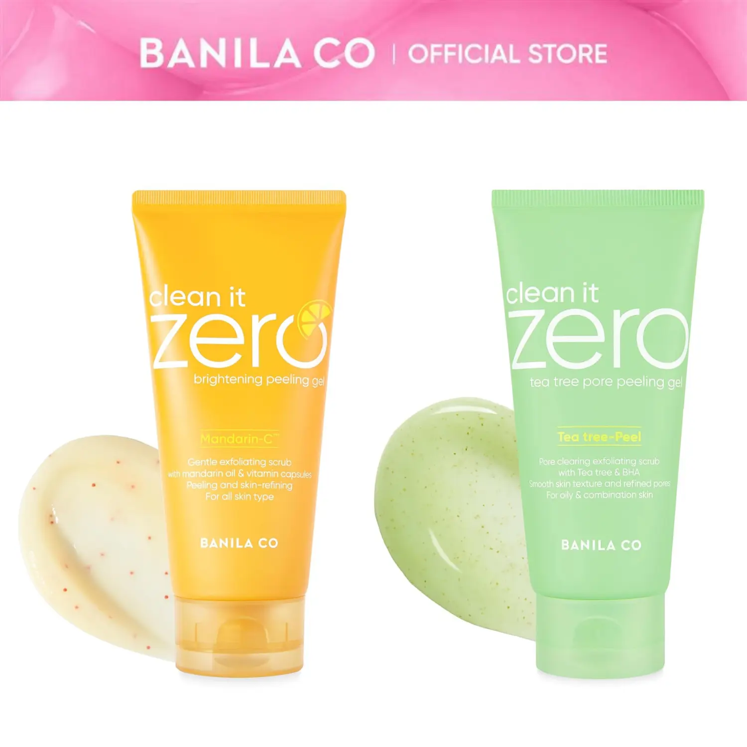 BANILA CO Clean It Zero Peeling Gel 120ml (4.05 fl oz) | Brightening & Tea Tree Pore | Gentle Exfoliating Gel for Dull Skin, Excess Sebum & Clogged Pores | Smooth Texture, Brightening Glow & Pore Care | Hypoallergenic Korean Skincare