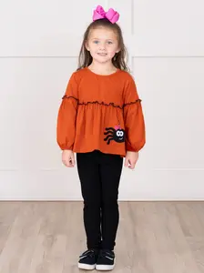 Spider Fall Bubble Sleeve Outfit