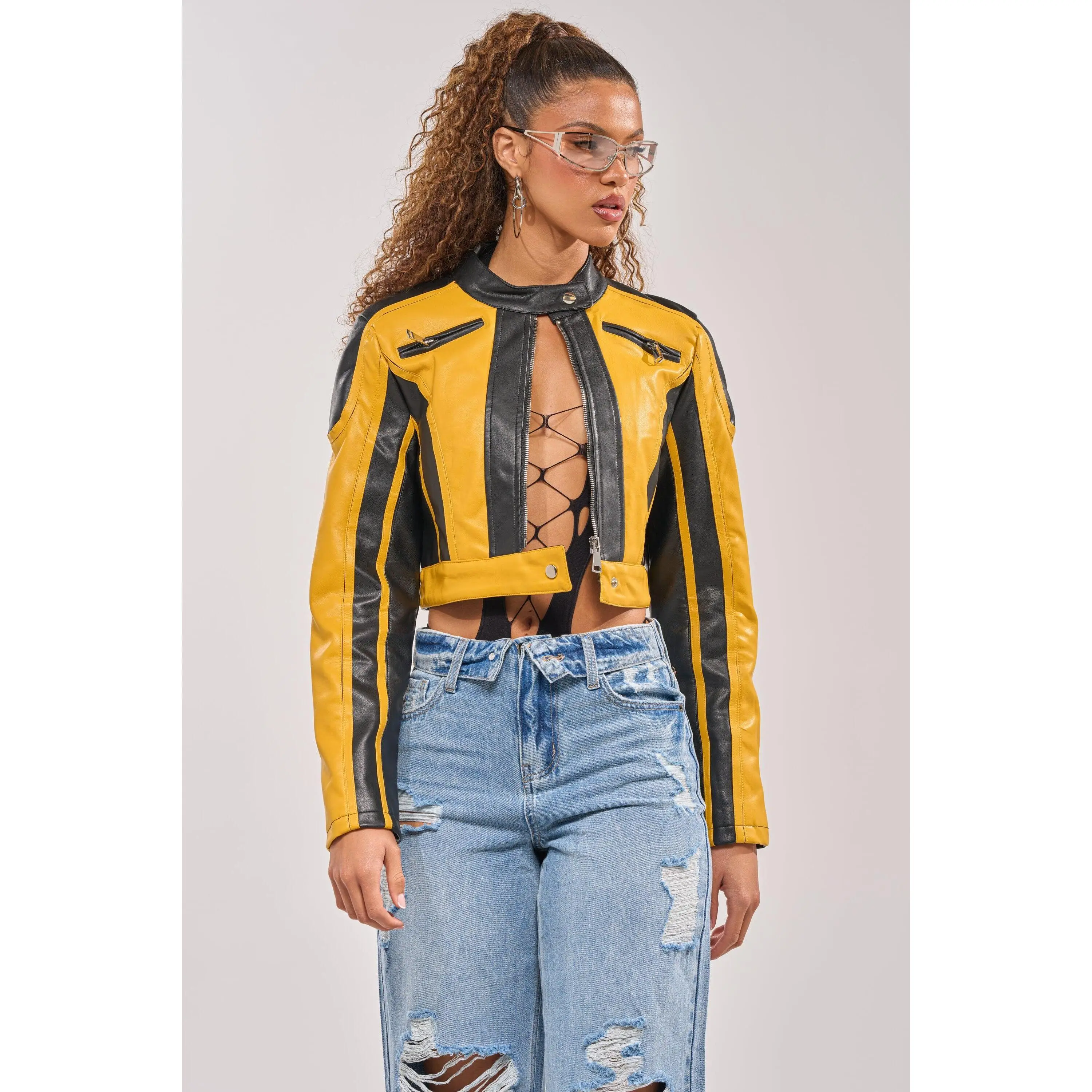 ON YOUR MARKS RACER MOTO IN YELLOW MULTI