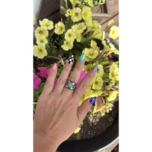 Amazonite Artisan Cuff Ring - Unique Handcrafted Design for Women's Jewelry