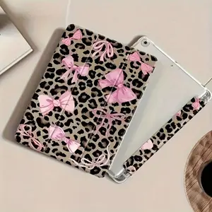 Leopard-Print Lip Design iPad Case with Auto Sleep/Wake & Stylus Slot | Shockproof Scratch-Resistant Cover for iPad 11th/10th Gen, Air, Mini, Pro & Samsung Galaxy Tab Series | Ideal Gift for Back to School, Valentine's Day & New Year