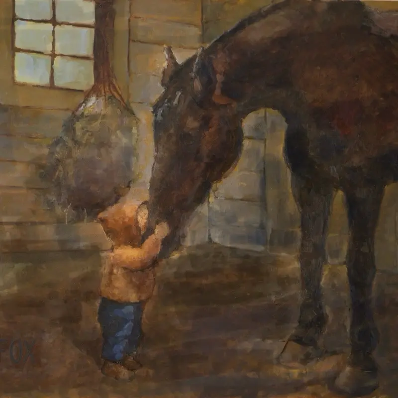 The Warmest Place in the Barn PRINT
