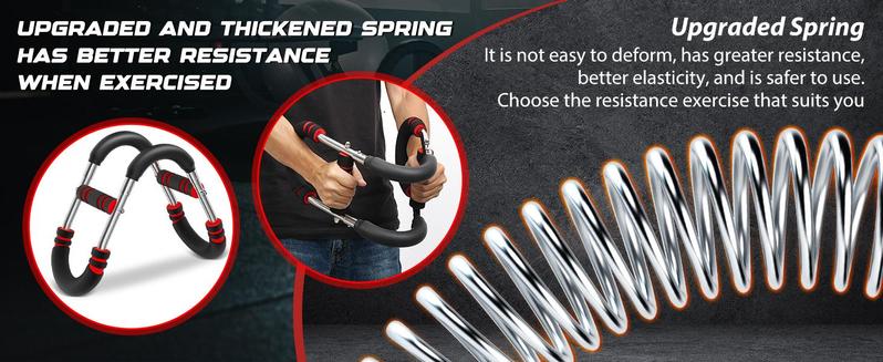 Arm Trainer & Chest Workout Equipment for Men – Portable Spring Resistance, 3-Level Adjustable (60-100LBS), Home Gym Muscle & Strength Trainer, Perfect Gift