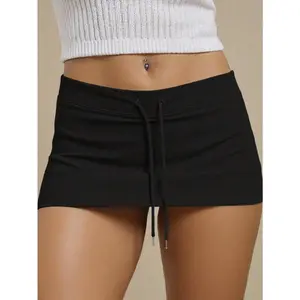 G Women's Basic Drawstring Low Waist Shorts