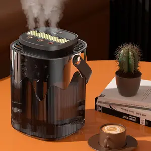 3L Air Humidifier, Quiet Large Capacity Cold Mist Humidifier with Atmosphere Light, Multipurpose Smart Humidifier for Home, Office, Bedroom, Living Room