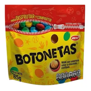 3 PACK BOTONETAS MANÍ CON COBERTURA SABOR A CHOCOLATE CONFITADO BEST 85g