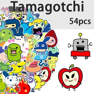 54 Cute Pet Egg Stickers for Phone Cases, Laptop Bags, Notebooks, Scrapbooks, Decorative Accessories, Fun and Adorable Designs