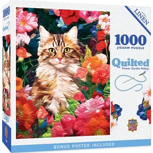 Quilted - Flower Garden Hiding 1000 Piece Puzzle