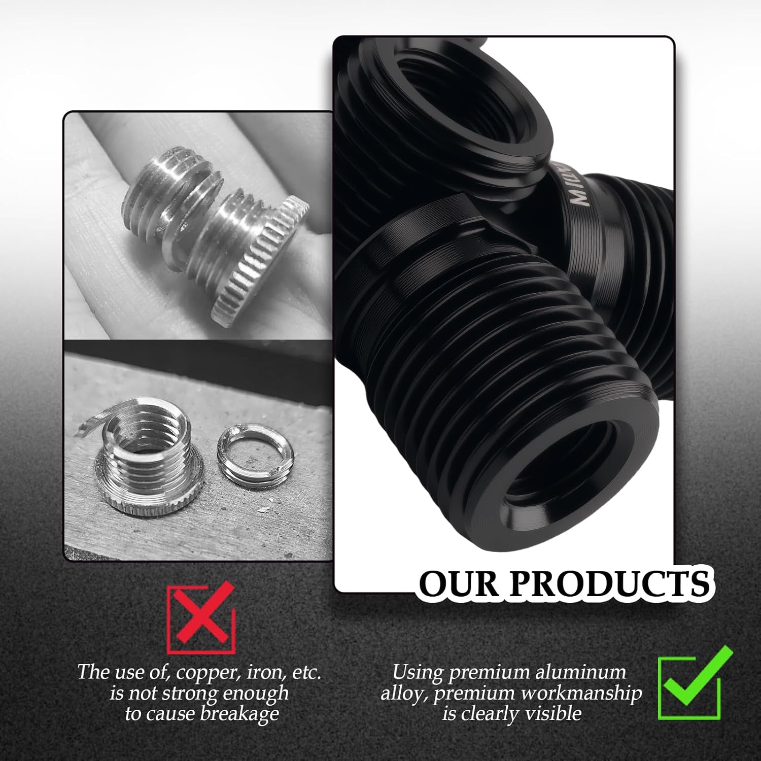 5PCS Shift Knob Adapter,Aluminum Alloy Shifter Knobs Thread Adapter for Connecting Shifts Knobs with Shifts Stick,Stick Shift Knob Adapters ID M8×1.25,M10×1.25,M10×1.5,M12,M14 5PCS Shift Knob Adapter,Aluminum Alloy Shifter Knobs Thread Adapter for Connecting Shifts Knobs with Shifts Stick,Stick Shift Knob Adapters ID M8×1.25,M10×1.25,M10×1.5,M12,M14