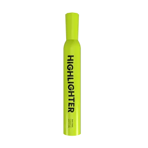 Fluorescent Highlighter Pen - Non-toxic, Yellow, Chisel-tip