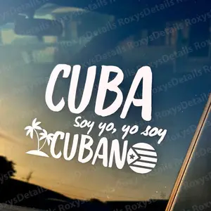 Cuba Soy Yo Sticker - Waterproof Cuban Sticker for Cars.