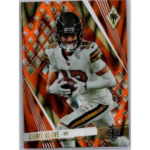 2023 Panini Phoenix #69b Chris Olave Orange Seismic #/99