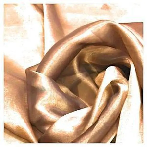 100% Copper Color, Polyester Organza Fabric 60" Wide, Sold by The Yard